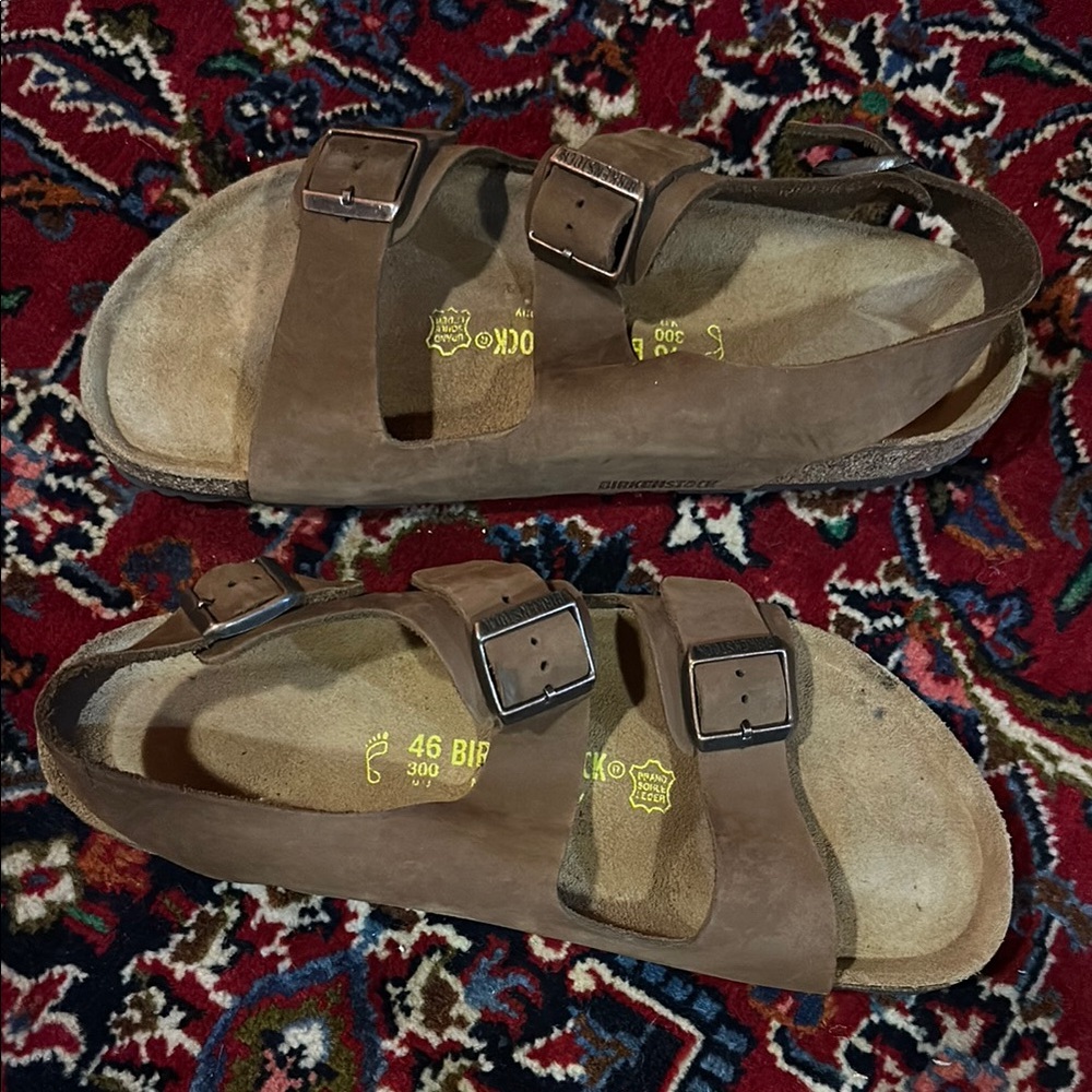 Birkenstock Brown Sandals Comfortable Cork Footbed